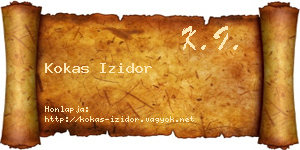 Kokas Izidor névjegykártya